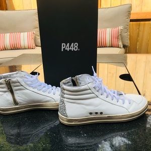 P448 distressed high top